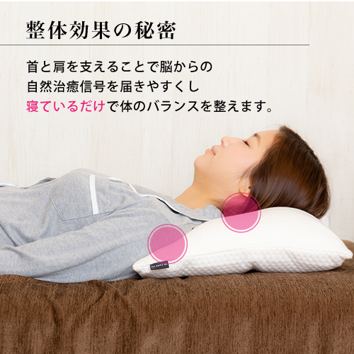 寝ている間に身体を整えてくれる枕